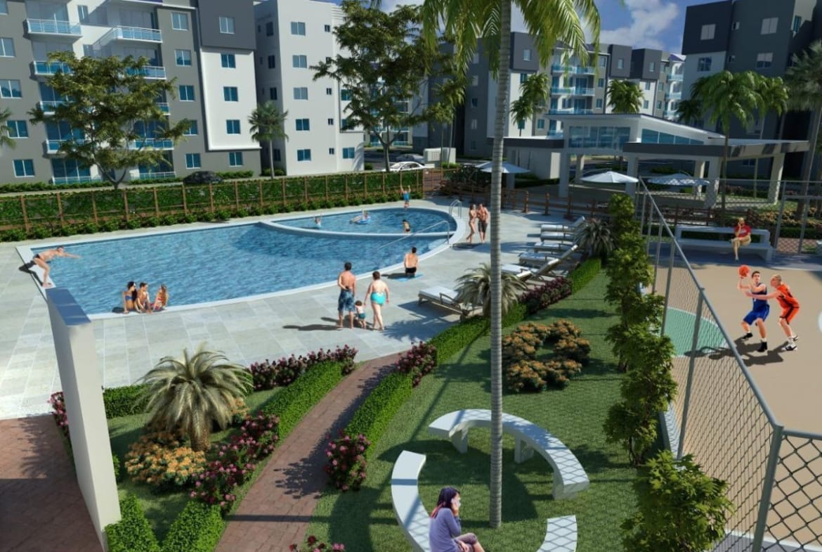 Alquiler de Apartamento 3 Habitaciones en Residencial Garden City
