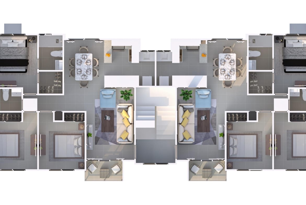 Apartamentos en Santo Domingo Este con patio o terraza