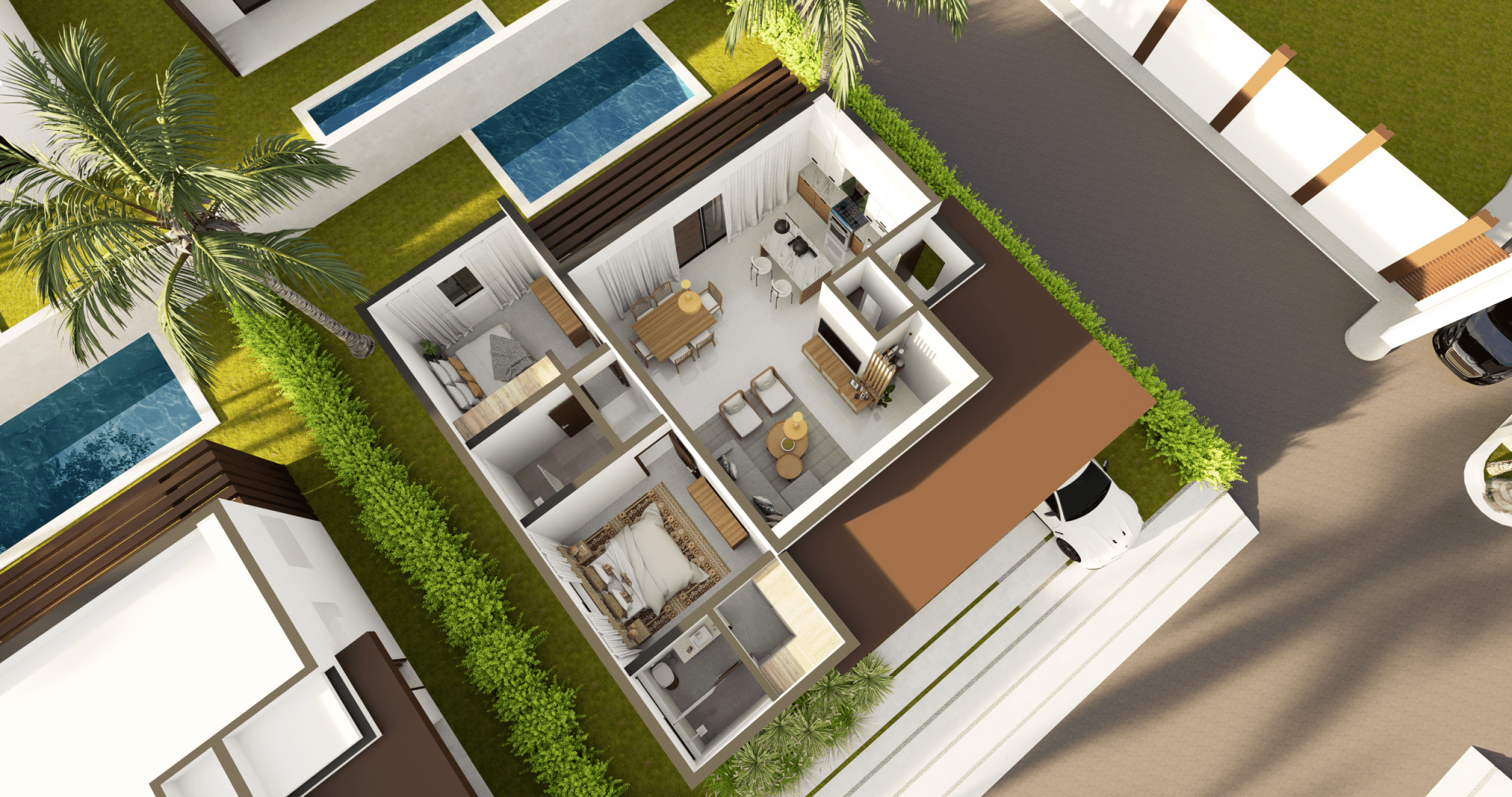 Plano villa 2 habitaciones (1) Villa en venta en Punta Cana