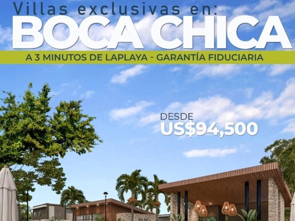 VILLAS EN BOCA CHICA EN VENTA BOCA CHICA