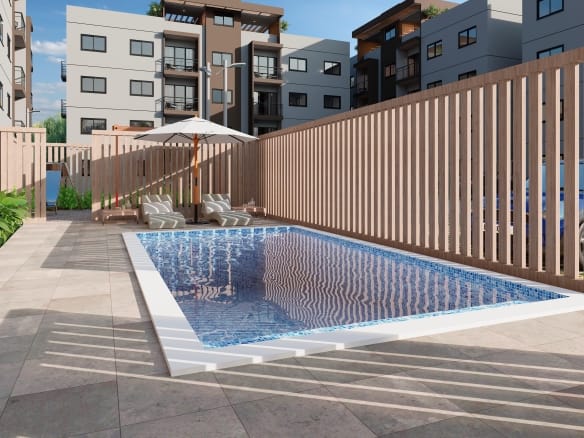 Apartamentos en Santo Domingo Este con patio o terraza