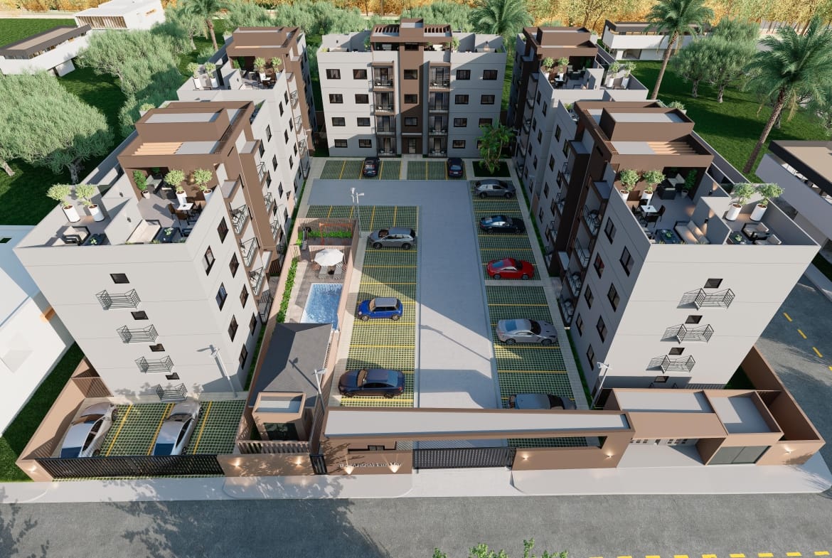 Apartamentos en Santo Domingo Este con patio o terraza