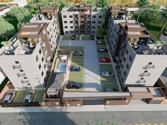 Apartamentos en Santo Domingo Este con patio o terraza
